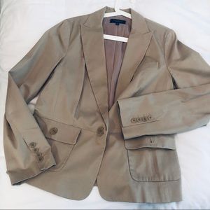 Talbots khaki blazer